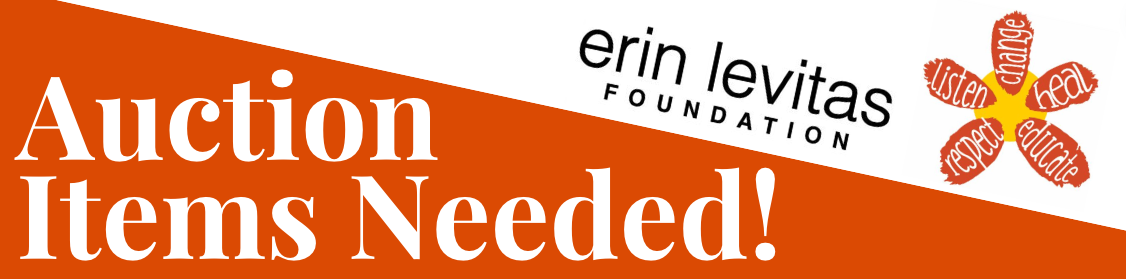 Erin Levitas Foundation Auction Donation Items Needed