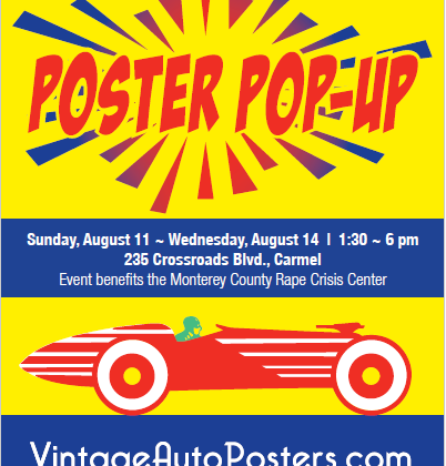 Tony Singer launches Poster Pop-Up at Monterey Car Week